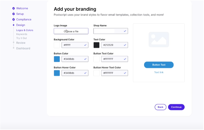 Shopify: Branding: Postscript: SMS marketing