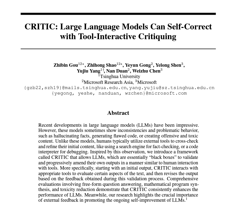 Large Language Models can Self-Correct