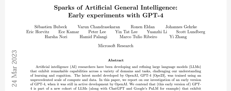 AGI and GPT-4