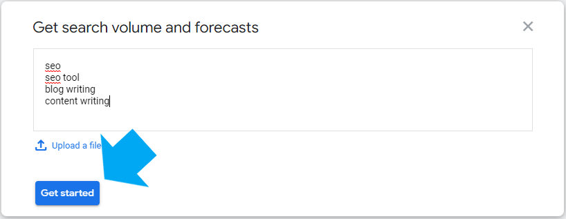 Search volume and forecasts