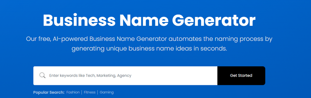 Etsy store name generator