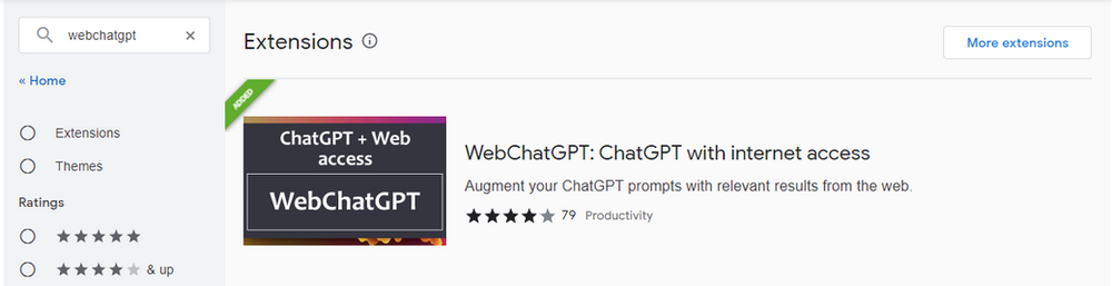 WebchatGPT Extension 