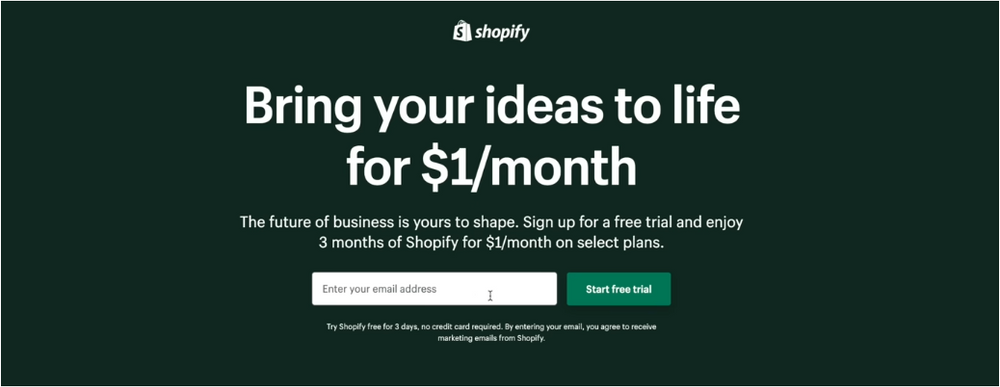 Shopify Free Trial